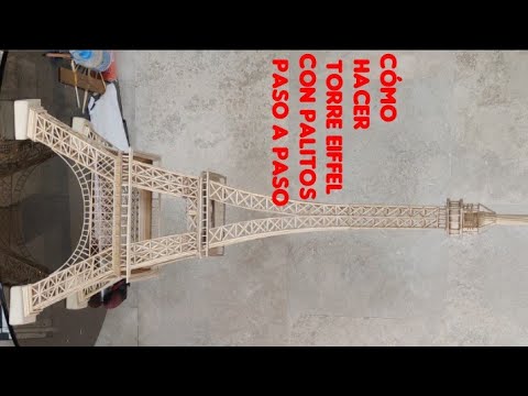 Plantillas para torre Eiffel con palillos: ¡Crea tu propia obra maestra!